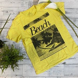 Colcci "Beach" T-Shirt, Yellow, Size M